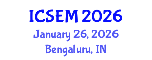 International Conference on Statistics, Econometrics and Mathematics (ICSEM) January 26, 2026 - Bengaluru, India International Conference on Statistics, Econometrics and Mathematics (ICSEM) January 26, 2026 - Bengaluru, India