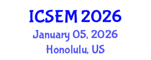 International Conference on Statistics, Econometrics and Mathematics (ICSEM) January 05, 2026 - Honolulu, United States International Conference on Statistics, Econometrics and Mathematics (ICSEM) January 05, 2026 - Honolulu, United States
