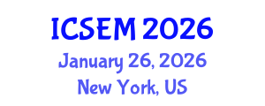 International Conference on Statistics, Econometrics and Mathematics (ICSEM) January 26, 2026 - New York, United States International Conference on Statistics, Econometrics and Mathematics (ICSEM) January 26, 2026 - New York, United States