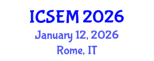 International Conference on Statistics, Econometrics and Mathematics (ICSEM) January 12, 2026 - Rome, Italy International Conference on Statistics, Econometrics and Mathematics (ICSEM) January 12, 2026 - Rome, Italy