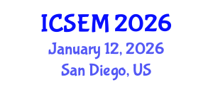 International Conference on Statistics, Econometrics and Mathematics (ICSEM) January 12, 2026 - San Diego, United States International Conference on Statistics, Econometrics and Mathematics (ICSEM) January 12, 2026 - San Diego, United States