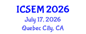 International Conference on Statistics, Econometrics and Mathematics (ICSEM) July 17, 2026 - Quebec City, Canada International Conference on Statistics, Econometrics and Mathematics (ICSEM) July 17, 2026 - Quebec City, Canada
