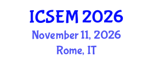 International Conference on Statistics, Econometrics and Mathematics (ICSEM) November 11, 2026 - Rome, Italy International Conference on Statistics, Econometrics and Mathematics (ICSEM) November 11, 2026 - Rome, Italy