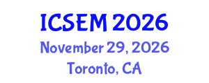 International Conference on Statistics, Econometrics and Mathematics (ICSEM) November 29, 2026 - Toronto, Canada International Conference on Statistics, Econometrics and Mathematics (ICSEM) November 29, 2026 - Toronto, Canada
