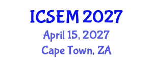 International Conference on Statistics, Econometrics and Mathematics (ICSEM) April 15, 2027 - Cape Town, South Africa International Conference on Statistics, Econometrics and Mathematics (ICSEM) April 15, 2027 - Cape Town, South Africa