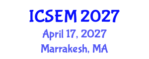 International Conference on Statistics, Econometrics and Mathematics (ICSEM) April 17, 2027 - Marrakesh, Morocco International Conference on Statistics, Econometrics and Mathematics (ICSEM) April 17, 2027 - Marrakesh, Morocco