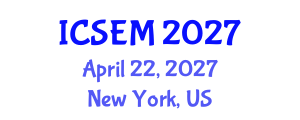 International Conference on Statistics, Econometrics and Mathematics (ICSEM) April 22, 2027 - New York, United States International Conference on Statistics, Econometrics and Mathematics (ICSEM) April 22, 2027 - New York, United States