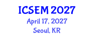 International Conference on Statistics, Econometrics and Mathematics (ICSEM) April 17, 2027 - Seoul, Republic of Korea International Conference on Statistics, Econometrics and Mathematics (ICSEM) April 17, 2027 - Seoul, Republic of Korea