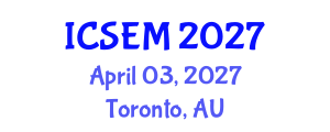 International Conference on Statistics, Econometrics and Mathematics (ICSEM) April 03, 2027 - Toronto, Australia International Conference on Statistics, Econometrics and Mathematics (ICSEM) April 03, 2027 - Toronto, Australia