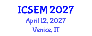 International Conference on Statistics, Econometrics and Mathematics (ICSEM) April 12, 2027 - Venice, Italy International Conference on Statistics, Econometrics and Mathematics (ICSEM) April 12, 2027 - Venice, Italy