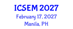 International Conference on Statistics, Econometrics and Mathematics (ICSEM) February 17, 2027 - Manila, Philippines International Conference on Statistics, Econometrics and Mathematics (ICSEM) February 17, 2027 - Manila, Philippines