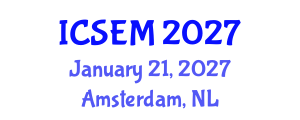 International Conference on Statistics, Econometrics and Mathematics (ICSEM) January 21, 2027 - Amsterdam, Netherlands International Conference on Statistics, Econometrics and Mathematics (ICSEM) January 21, 2027 - Amsterdam, Netherlands