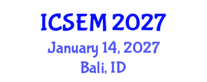 International Conference on Statistics, Econometrics and Mathematics (ICSEM) January 14, 2027 - Bali, Indonesia International Conference on Statistics, Econometrics and Mathematics (ICSEM) January 14, 2027 - Bali, Indonesia