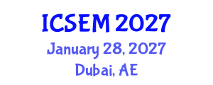International Conference on Statistics, Econometrics and Mathematics (ICSEM) January 28, 2027 - Dubai, United Arab Emirates