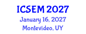International Conference on Statistics, Econometrics and Mathematics (ICSEM) January 16, 2027 - Montevideo, Uruguay International Conference on Statistics, Econometrics and Mathematics (ICSEM) January 16, 2027 - Montevideo, Uruguay