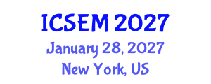 International Conference on Statistics, Econometrics and Mathematics (ICSEM) January 28, 2027 - New York, United States International Conference on Statistics, Econometrics and Mathematics (ICSEM) January 28, 2027 - New York, United States