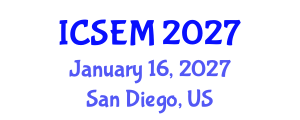 International Conference on Statistics, Econometrics and Mathematics (ICSEM) January 16, 2027 - San Diego, United States International Conference on Statistics, Econometrics and Mathematics (ICSEM) January 16, 2027 - San Diego, United States