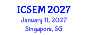 International Conference on Statistics, Econometrics and Mathematics (ICSEM) January 11, 2027 - Singapore, Singapore