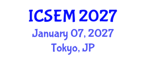 International Conference on Statistics, Econometrics and Mathematics (ICSEM) January 07, 2027 - Tokyo, Japan International Conference on Statistics, Econometrics and Mathematics (ICSEM) January 07, 2027 - Tokyo, Japan