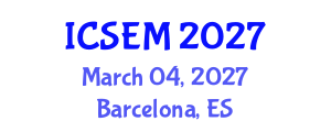 International Conference on Statistics, Econometrics and Mathematics (ICSEM) March 04, 2027 - Barcelona, Spain International Conference on Statistics, Econometrics and Mathematics (ICSEM) March 04, 2027 - Barcelona, Spain