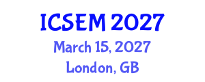 International Conference on Statistics, Econometrics and Mathematics (ICSEM) March 15, 2027 - London, United Kingdom International Conference on Statistics, Econometrics and Mathematics (ICSEM) March 15, 2027 - London, United Kingdom