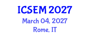 International Conference on Statistics, Econometrics and Mathematics (ICSEM) March 04, 2027 - Rome, Italy International Conference on Statistics, Econometrics and Mathematics (ICSEM) March 04, 2027 - Rome, Italy