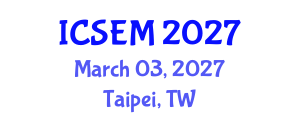 International Conference on Statistics, Econometrics and Mathematics (ICSEM) March 03, 2027 - Taipei, Taiwan International Conference on Statistics, Econometrics and Mathematics (ICSEM) March 03, 2027 - Taipei, Taiwan
