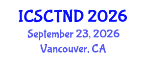 International Conference on Stem Cell Therapy in Neurologic Diseases (ICSCTND) September 23, 2026 - Vancouver, Canada