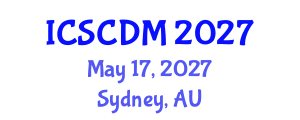 International Conference on Stem Cells and Disease Modeling (ICSCDM) May 17, 2027 - Sydney, Australia International Conference on Stem Cells and Disease Modeling (ICSCDM) May 17, 2027 - Sydney, Australia