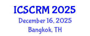 International Conference on Stem Cells and Regenerative Medicine (ICSCRM) December 16, 2025 - Bangkok, Thailand