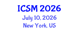 International Conference on Strategic Marketing (ICSM) July 10, 2026 - New York, United States International Conference on Strategic Marketing (ICSM) July 10, 2026 - New York, United States