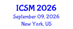 International Conference on Strategic Marketing (ICSM) September 09, 2026 - New York, United States International Conference on Strategic Marketing (ICSM) September 09, 2026 - New York, United States