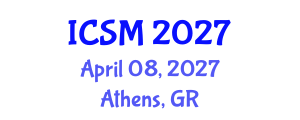 International Conference on Strategic Marketing (ICSM) April 08, 2027 - Athens, Greece International Conference on Strategic Marketing (ICSM) April 08, 2027 - Athens, Greece
