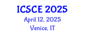 International Conference on Structural and Construction Engineering (ICSCE) April 12, 2025 - Venice, Italy