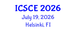 International Conference on Structural and Construction Engineering (ICSCE) July 19, 2026 - Helsinki, Finland