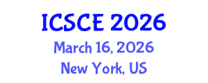 International Conference on Structural and Construction Engineering (ICSCE) March 16, 2026 - New York, United States International Conference on Structural and Construction Engineering (ICSCE) March 16, 2026 - New York, United States