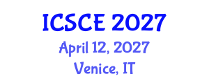 International Conference on Structural and Construction Engineering (ICSCE) April 12, 2027 - Venice, Italy International Conference on Structural and Construction Engineering (ICSCE) April 12, 2027 - Venice, Italy