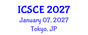 International Conference on Structural and Construction Engineering (ICSCE) January 07, 2027 - Tokyo, Japan International Conference on Structural and Construction Engineering (ICSCE) January 07, 2027 - Tokyo, Japan
