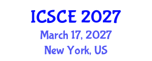 International Conference on Structural and Construction Engineering (ICSCE) March 17, 2027 - New York, United States International Conference on Structural and Construction Engineering (ICSCE) March 17, 2027 - New York, United States