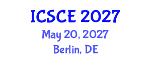 International Conference on Structural and Construction Engineering (ICSCE) May 20, 2027 - Berlin, Germany International Conference on Structural and Construction Engineering (ICSCE) May 20, 2027 - Berlin, Germany
