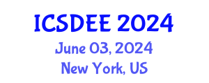 International Conference on Structural Dynamics and Earthquake Engineering (ICSDEE) June 03, 2024 - New York, United States