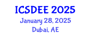 International Conference on Structural Dynamics and Earthquake Engineering (ICSDEE) January 28, 2025 - Dubai, United Arab Emirates