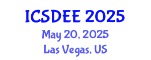 International Conference on Structural Dynamics and Earthquake Engineering (ICSDEE) May 20, 2025 - Las Vegas, United States