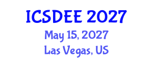 International Conference on Structural Dynamics and Earthquake Engineering (ICSDEE) May 15, 2027 - Las Vegas, United States International Conference on Structural Dynamics and Earthquake Engineering (ICSDEE) May 15, 2027 - Las Vegas, United States