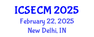International Conference on Structural Engineering and Composite Materials (ICSECM) February 22, 2025 - New Delhi, India