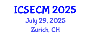 International Conference on Structural Engineering and Composite Materials (ICSECM) July 29, 2025 - Zurich, Switzerland