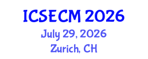 International Conference on Structural Engineering and Composite Materials (ICSECM) July 29, 2026 - Zurich, Switzerland