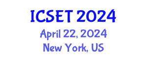 International Conference on Structural Engineering and Technology (ICSET) April 22, 2024 - New York, United States