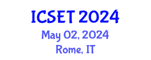 International Conference on Structural Engineering and Technology (ICSET) May 02, 2024 - Rome, Italy