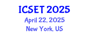 International Conference on Structural Engineering and Technology (ICSET) April 22, 2025 - New York, United States